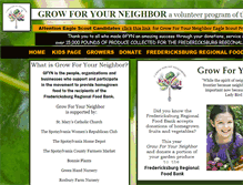 Tablet Screenshot of growforyourneighbor.com